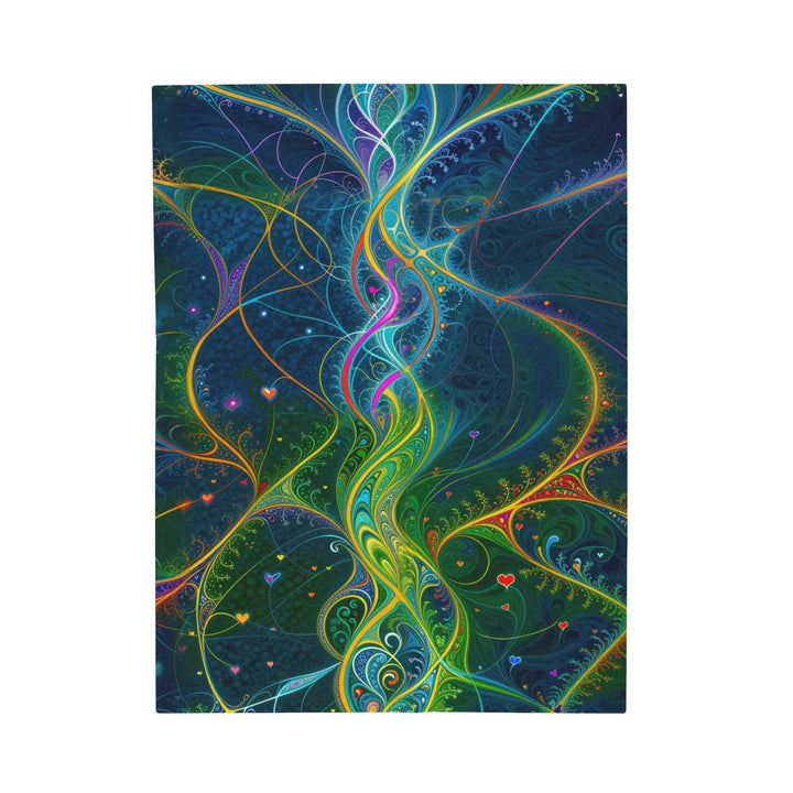 Vibrant Ethereal Swirls - Velveteen Plush Blanket - All Over Prints - g(0D·IO) - 30" × 40" - -