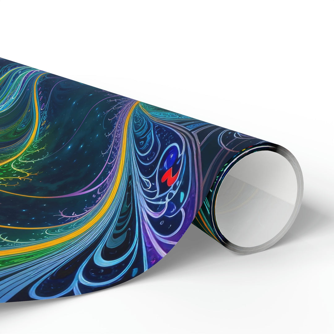 Vibrant Ethereal Swirls - Wrapping Paper - Home Decor - g(0D·IO) - 30" x 180" - Matte -