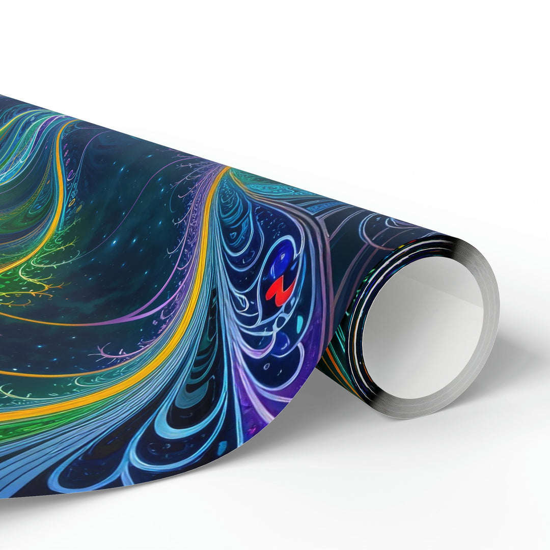Vibrant Ethereal Swirls - Wrapping Paper - Home Decor - g(0D·IO) - 30" x 180" - Matte -