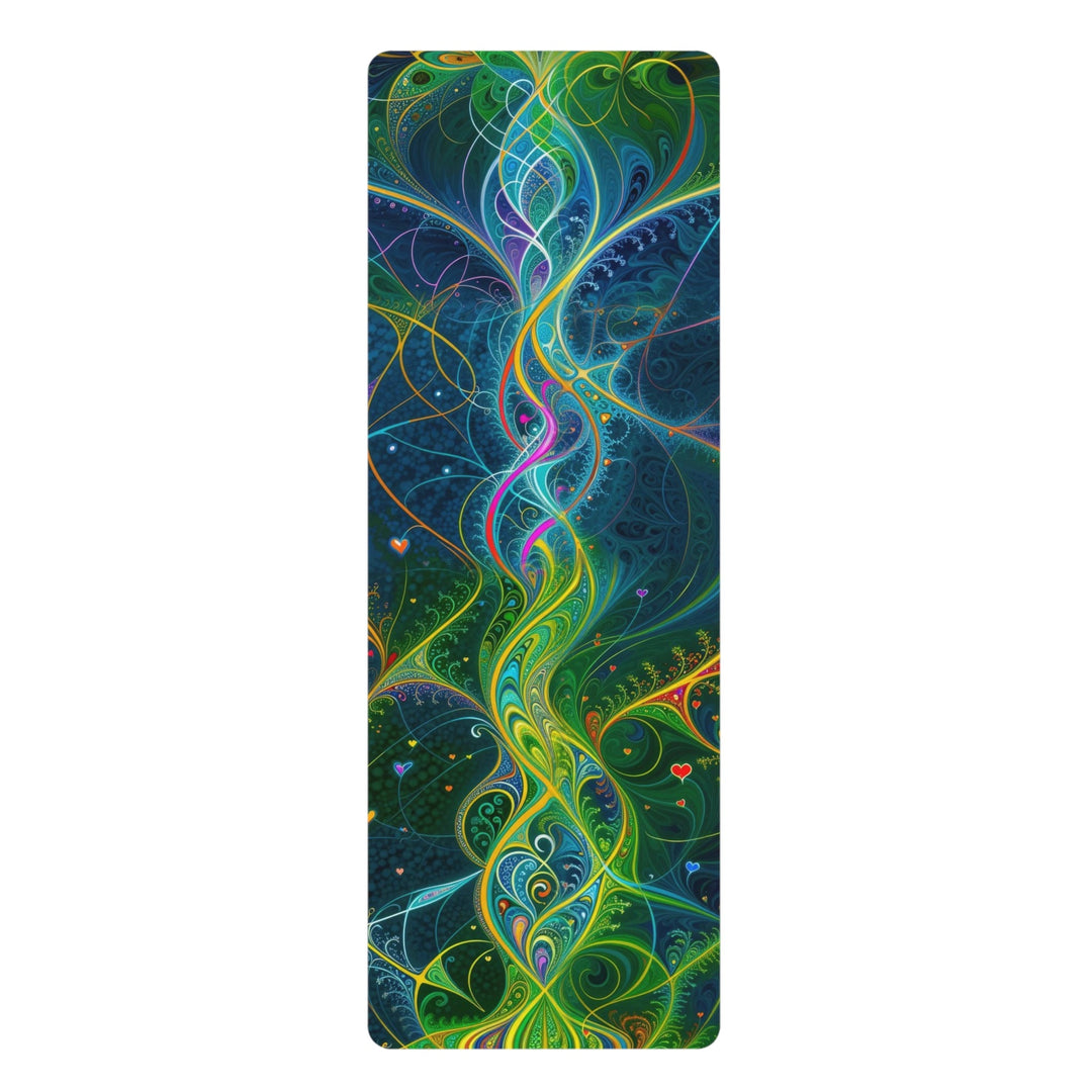 Vibrant Ethereal Swirls - Yoga Mat - Home Decor - g(0D·IO) - 24” x 68” - -