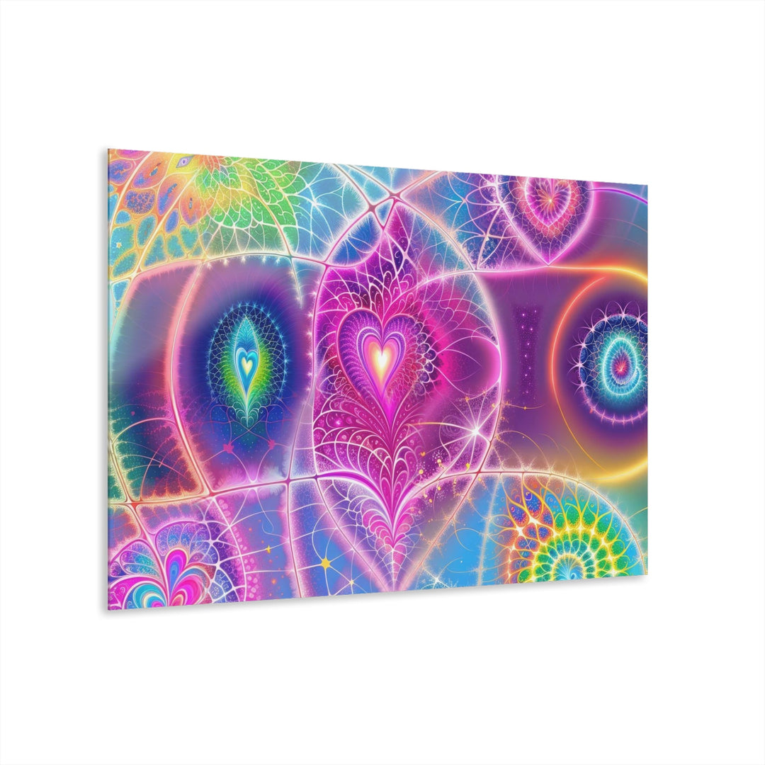 Vibrant Ethereal Symmetry - Acrylic Prints (French Cleat Hanging) - Home Decor - g(0D·IO) - 36" x 24" (Horizontal) - 0.25'' -