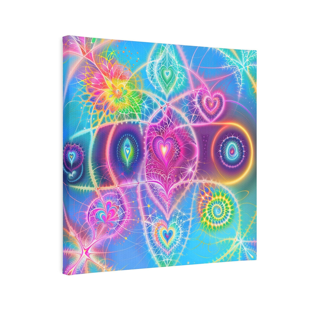 Vibrant Ethereal Symmetry - Canvas Photo Tile - Canvas - g(0D·IO) - 8" x 8" (Square) - 0.5" -