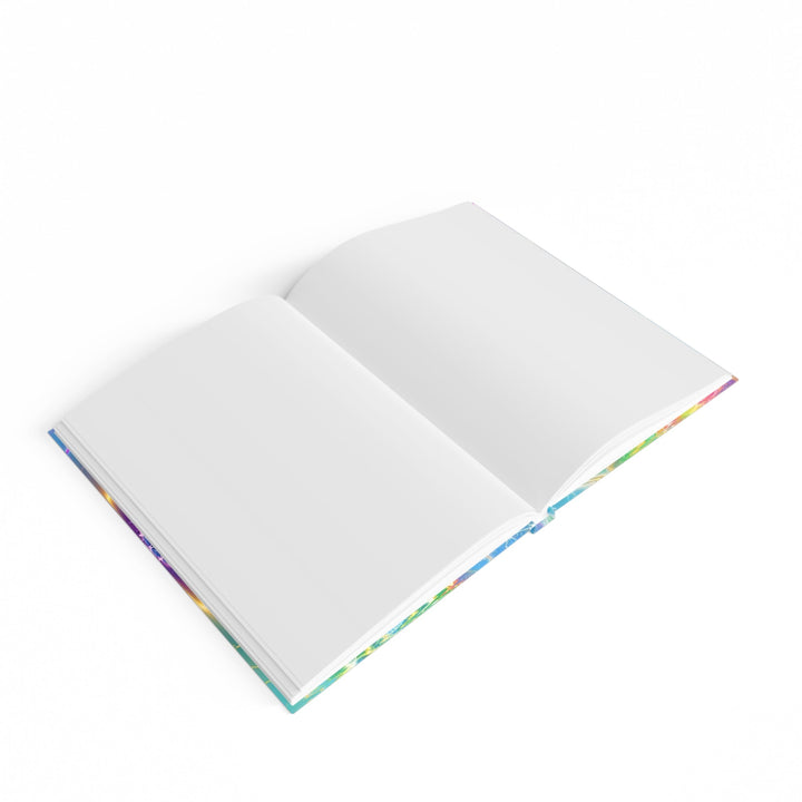 Vibrant Ethereal Symmetry - Hard Backed Journal - Paper products - g(0D·IO) - Graph - A5 - White