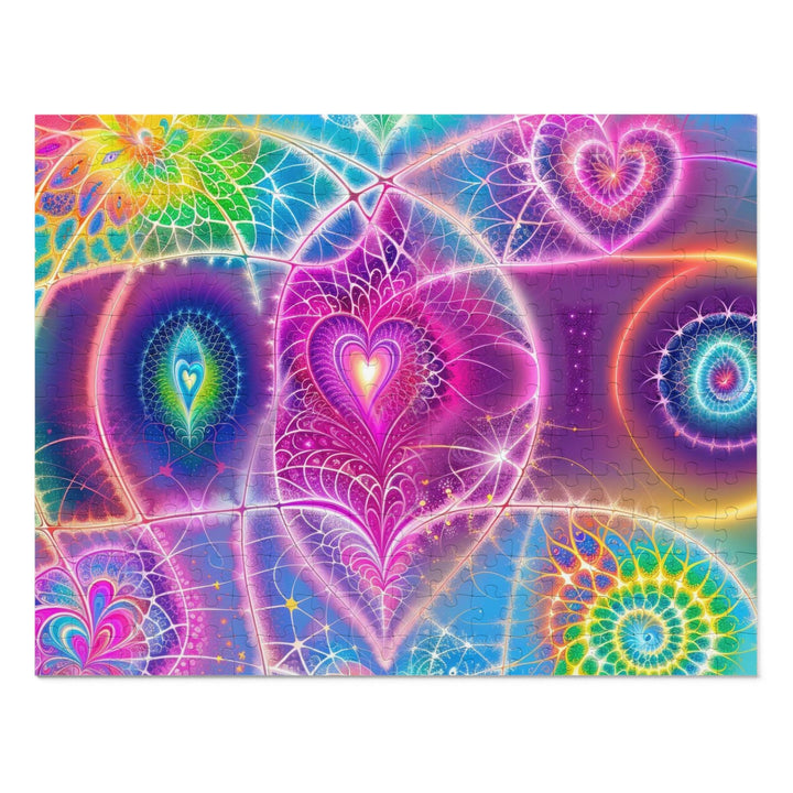 Vibrant Ethereal Symmetry - Jigsaw Puzzle (100, 252, 500, 1000 pieces) - Puzzle - g(0D·IO) - 14" × 11" (252 pcs) - -