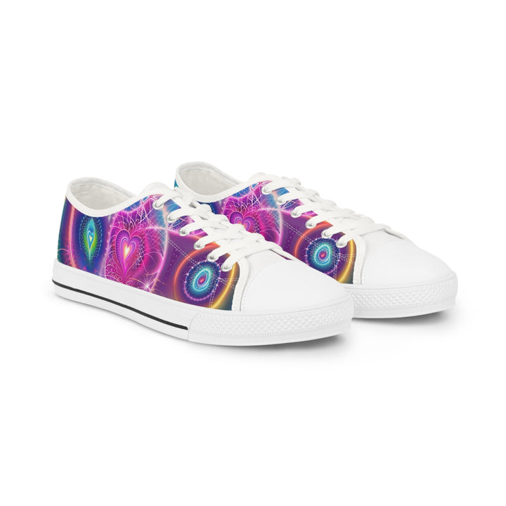 Vibrant Ethereal Symmetry - Men's Lowtop Sneakers - Shoes - g(0D·IO) - US 5 - White sole -