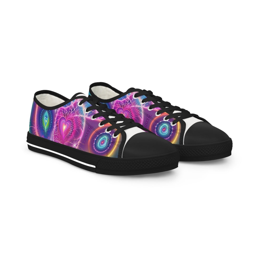 Vibrant Ethereal Symmetry - Men's Lowtop Sneakers - Shoes - g(0D·IO) - US 5 - Black sole -