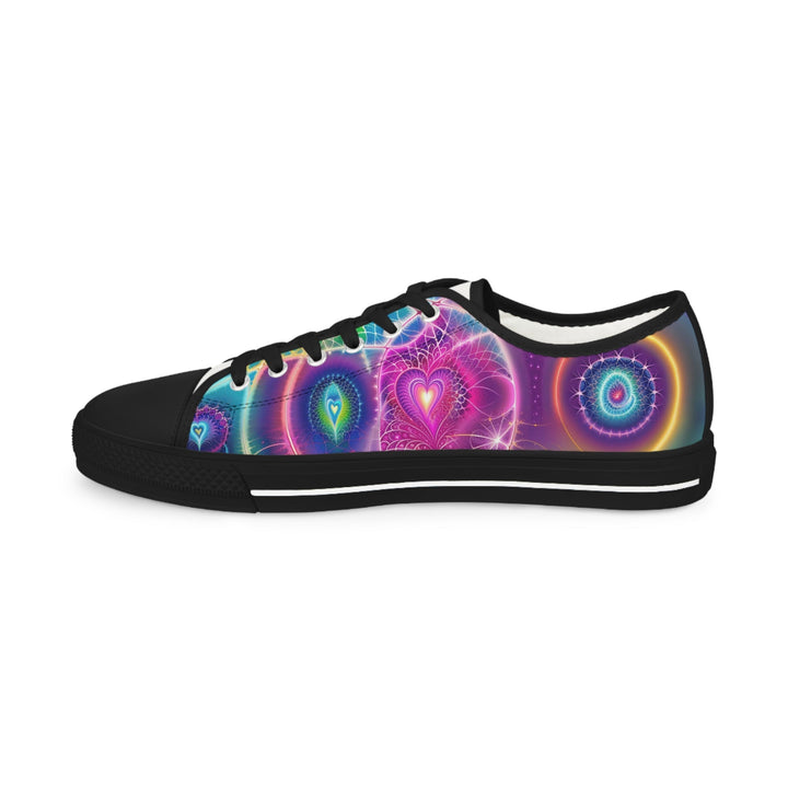 Vibrant Ethereal Symmetry - Men's Lowtop Sneakers - Shoes - g(0D·IO) - US 5 - Black sole -