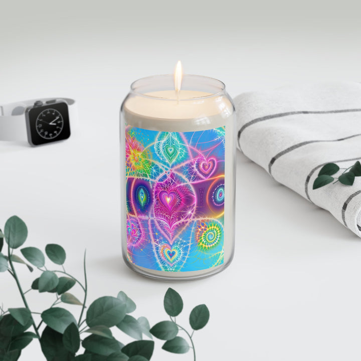 Vibrant Ethereal Symmetry - Scented Candle - Home Decor - g(0D·IO) - Vanilla Bean - 13.75oz -