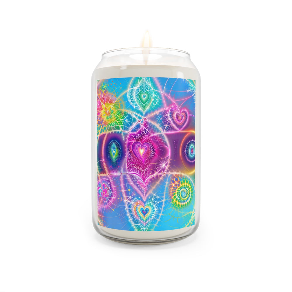 Vibrant Ethereal Symmetry - Scented Candle - Home Decor - g(0D·IO) - Sea Breeze - 13.75oz -