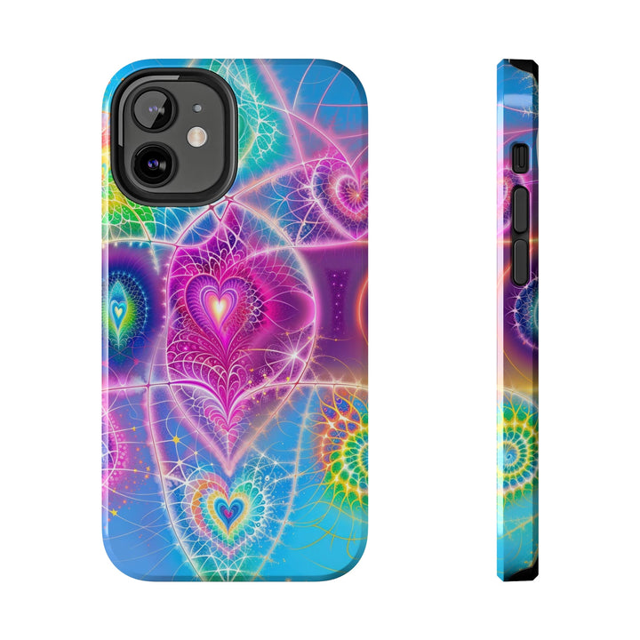 Vibrant Ethereal Symmetry - Tough Phone Case - Phone Case - g(0D·IO) - iPhone 12 Mini - -