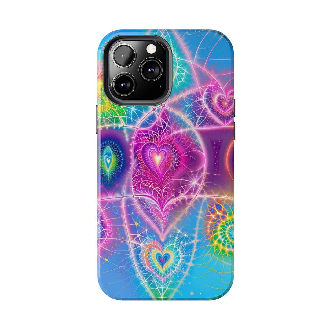 Vibrant Ethereal Symmetry - Tough Phone Case - Phone Case - g(0D·IO) - iPhone 13 Mini - -