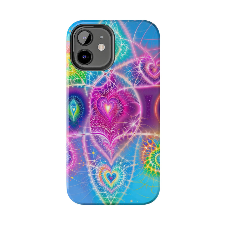 Vibrant Ethereal Symmetry - Tough Phone Case - Phone Case - g(0D·IO) - iPhone 13 Mini - -