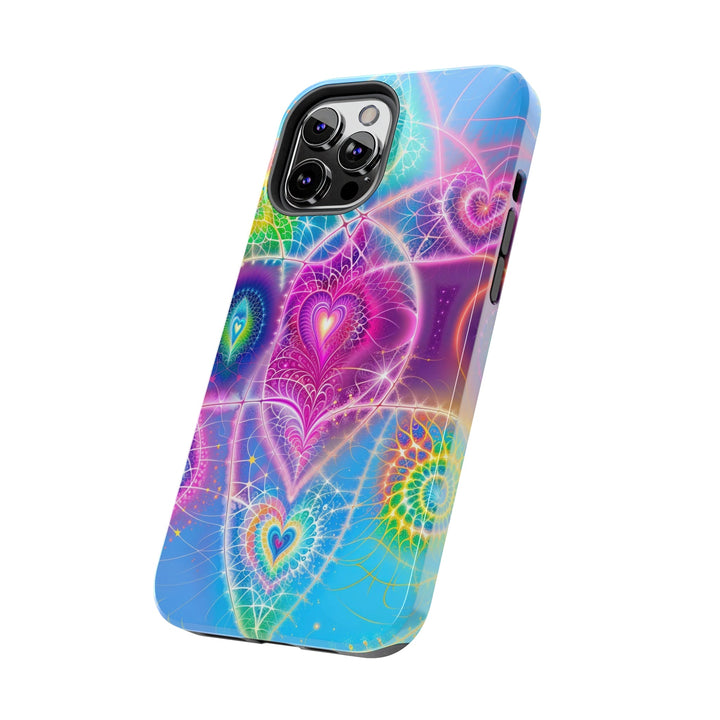 Vibrant Ethereal Symmetry - Tough Phone Case - Phone Case - g(0D·IO) - iPhone 13 Mini - -