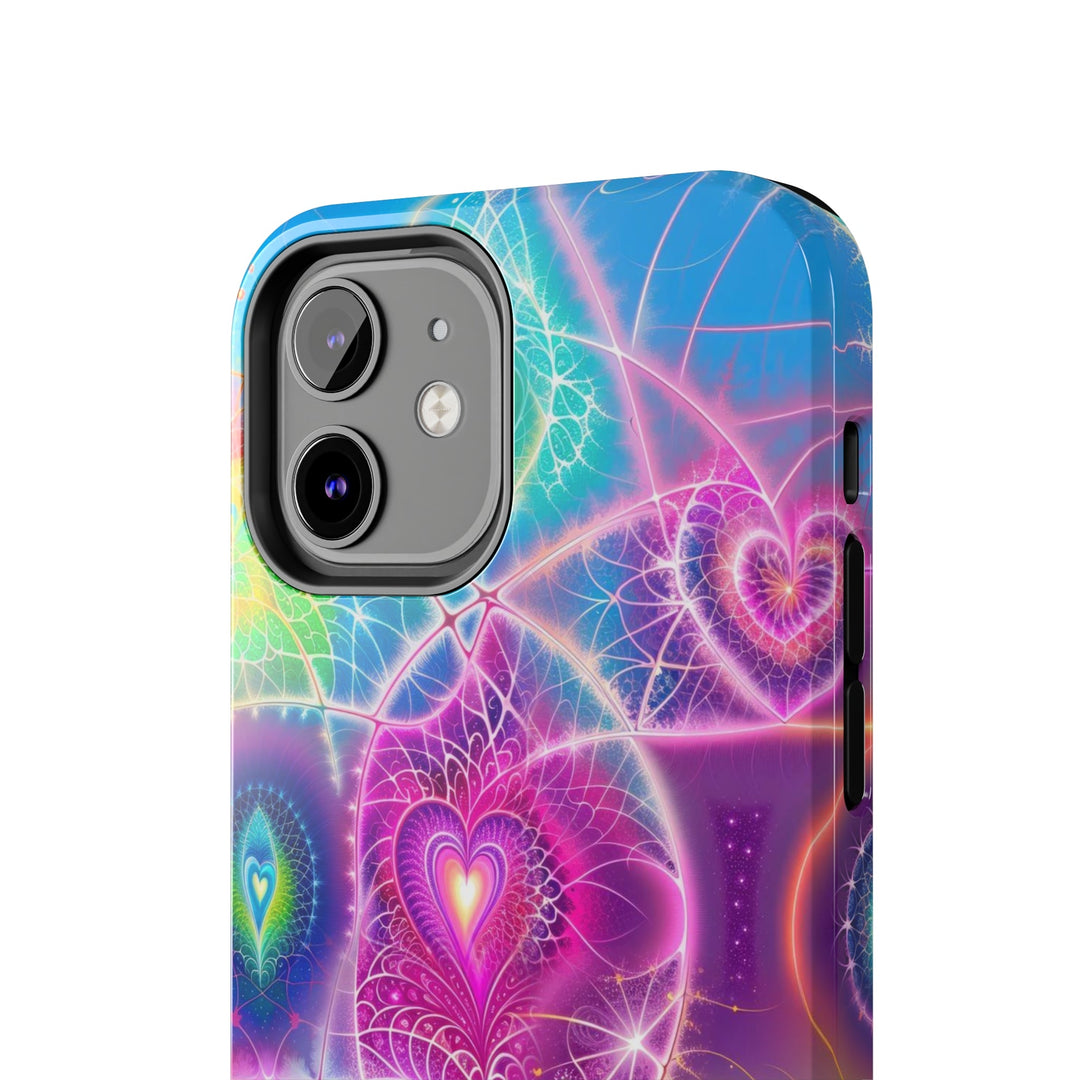 Vibrant Ethereal Symmetry - Tough Phone Case - Phone Case - g(0D·IO) - iPhone 13 Mini - -