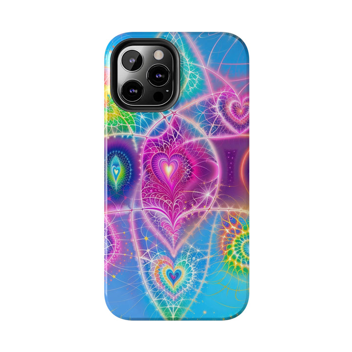 Vibrant Ethereal Symmetry - Tough Phone Case - Phone Case - g(0D·IO) - iPhone 13 Mini - -