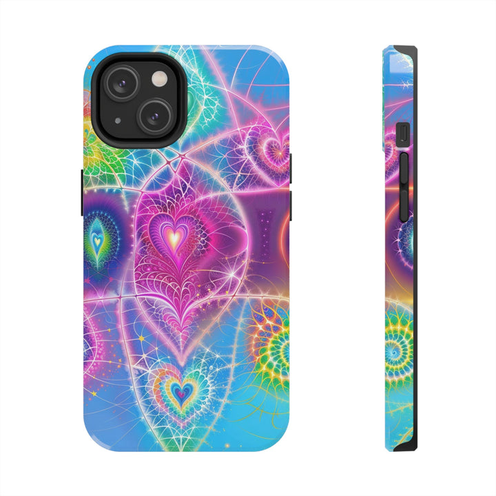 Vibrant Ethereal Symmetry - Tough Phone Case - Phone Case - g(0D·IO) - iPhone 14 - -