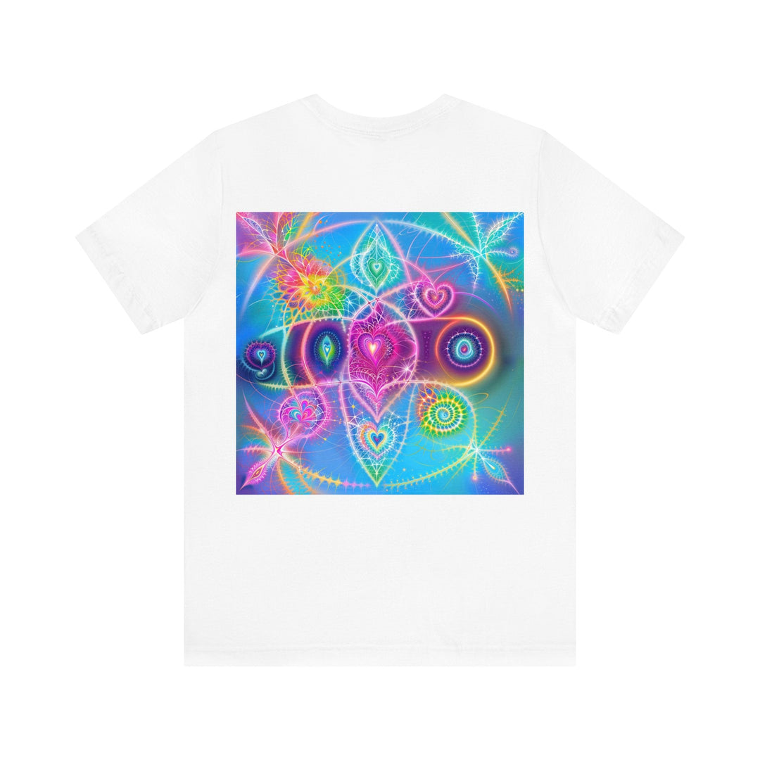 Vibrant Ethereal Symmetry - Unisex Jersey Short Sleeve Tee - T-Shirt - g(0D·IO) - Black - S -