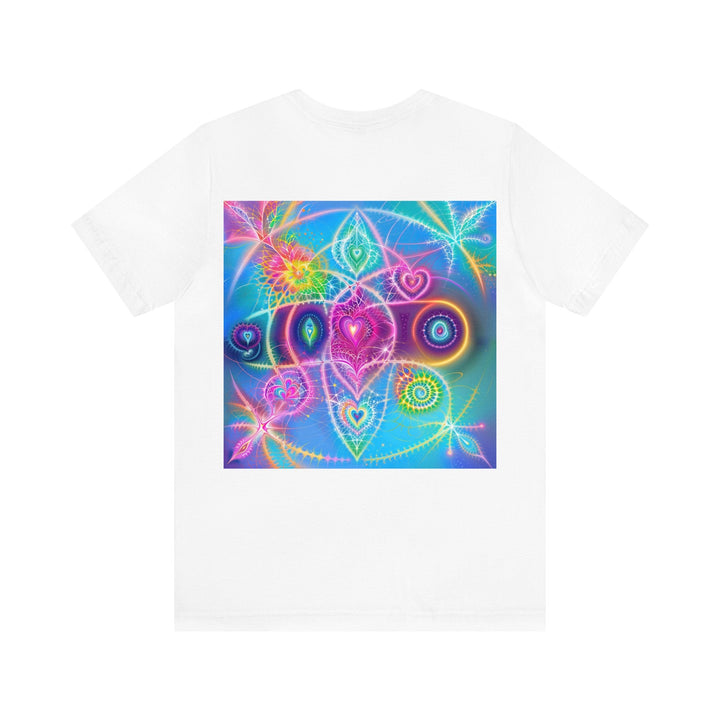 Vibrant Ethereal Symmetry - Unisex Jersey Short Sleeve Tee - T-Shirt - g(0D·IO) - Black - S -