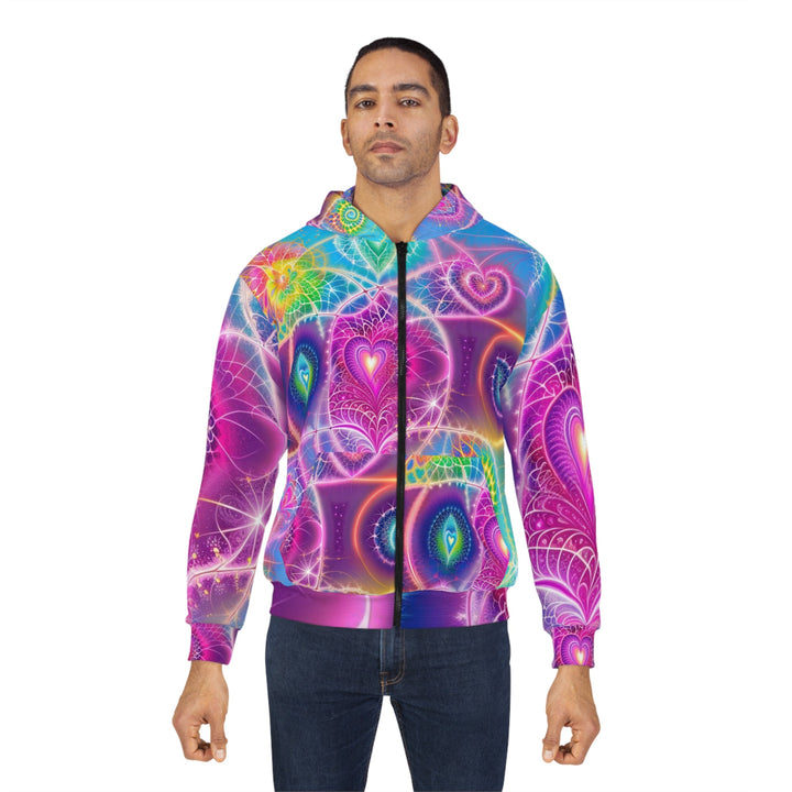 Vibrant Ethereal Symmetry - Unisex Zip Hoodie - All Over Prints - g(0D·IO) - XS - -