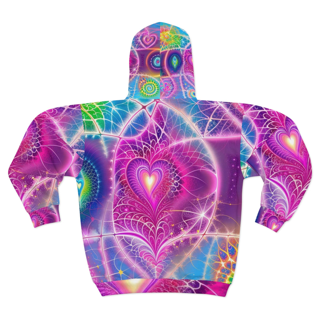 Vibrant Ethereal Symmetry - Unisex Zip Hoodie - All Over Prints - g(0D·IO) - XS - -