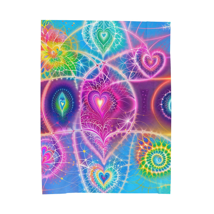 Vibrant Ethereal Symmetry - Velveteen Plush Blanket - All Over Prints - g(0D·IO) - 60" × 80" - -