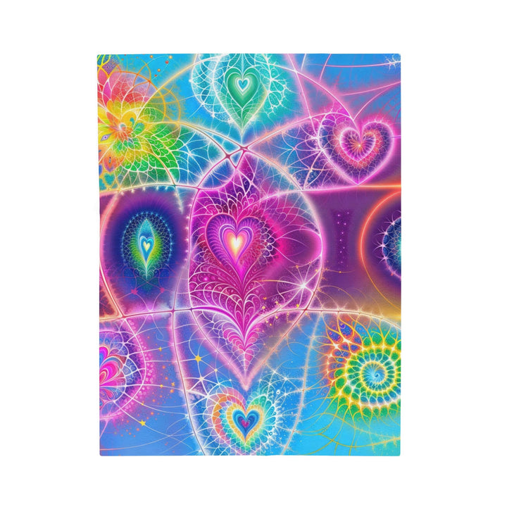 Vibrant Ethereal Symmetry - Velveteen Plush Blanket - All Over Prints - g(0D·IO) - 30" × 40" - -