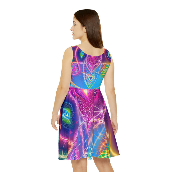 Vibrant Ethereal Symmetry - Women's Skater Dress - All Over Prints - g(0D·IO) - L - -