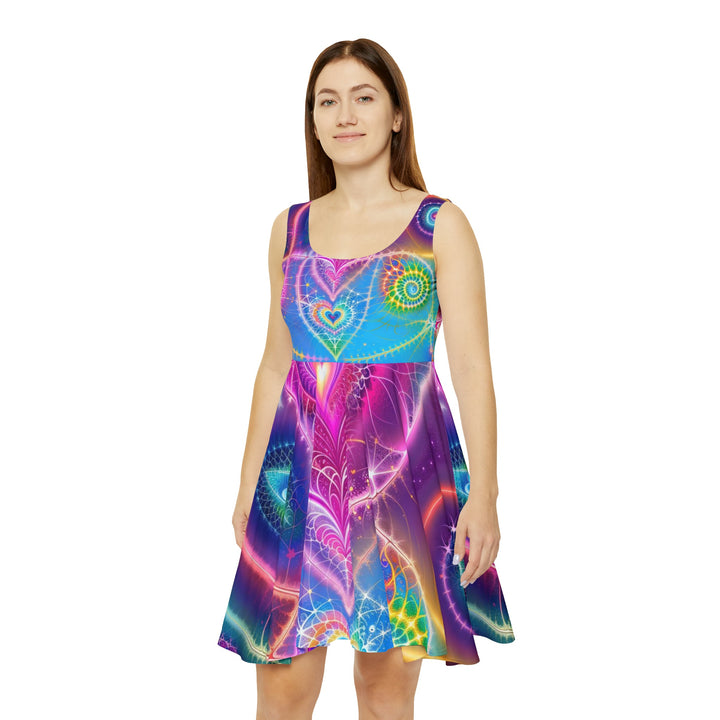 Vibrant Ethereal Symmetry - Women's Skater Dress - All Over Prints - g(0D·IO) - L - -