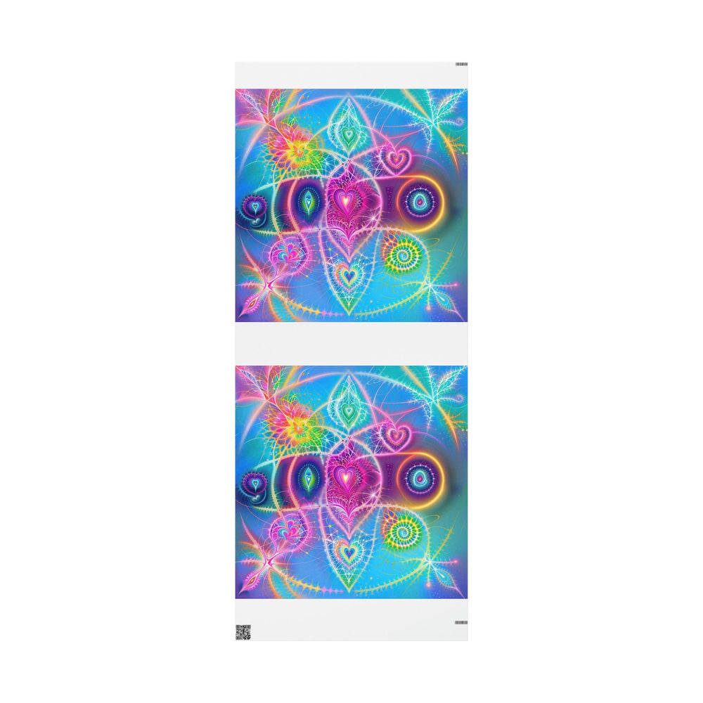 Vibrant Ethereal Symmetry - Wrapping Paper - Home Decor - g(0D·IO) - 30'' x 72'' - Matte -