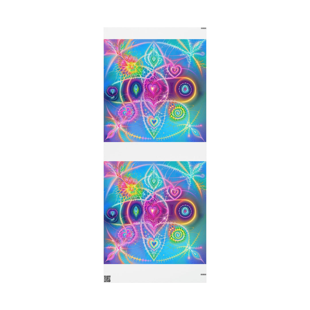 Vibrant Ethereal Symmetry - Wrapping Paper - Home Decor - g(0D·IO) - 30'' x 72'' - Matte -