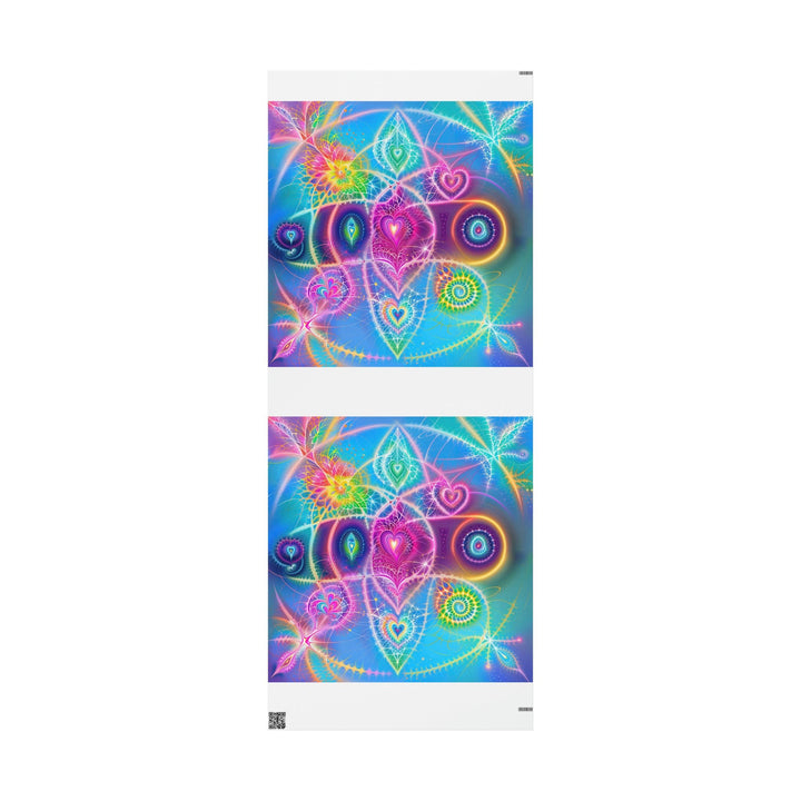 Vibrant Ethereal Symmetry - Wrapping Paper - Home Decor - g(0D·IO) - 30'' x 72'' - Matte -