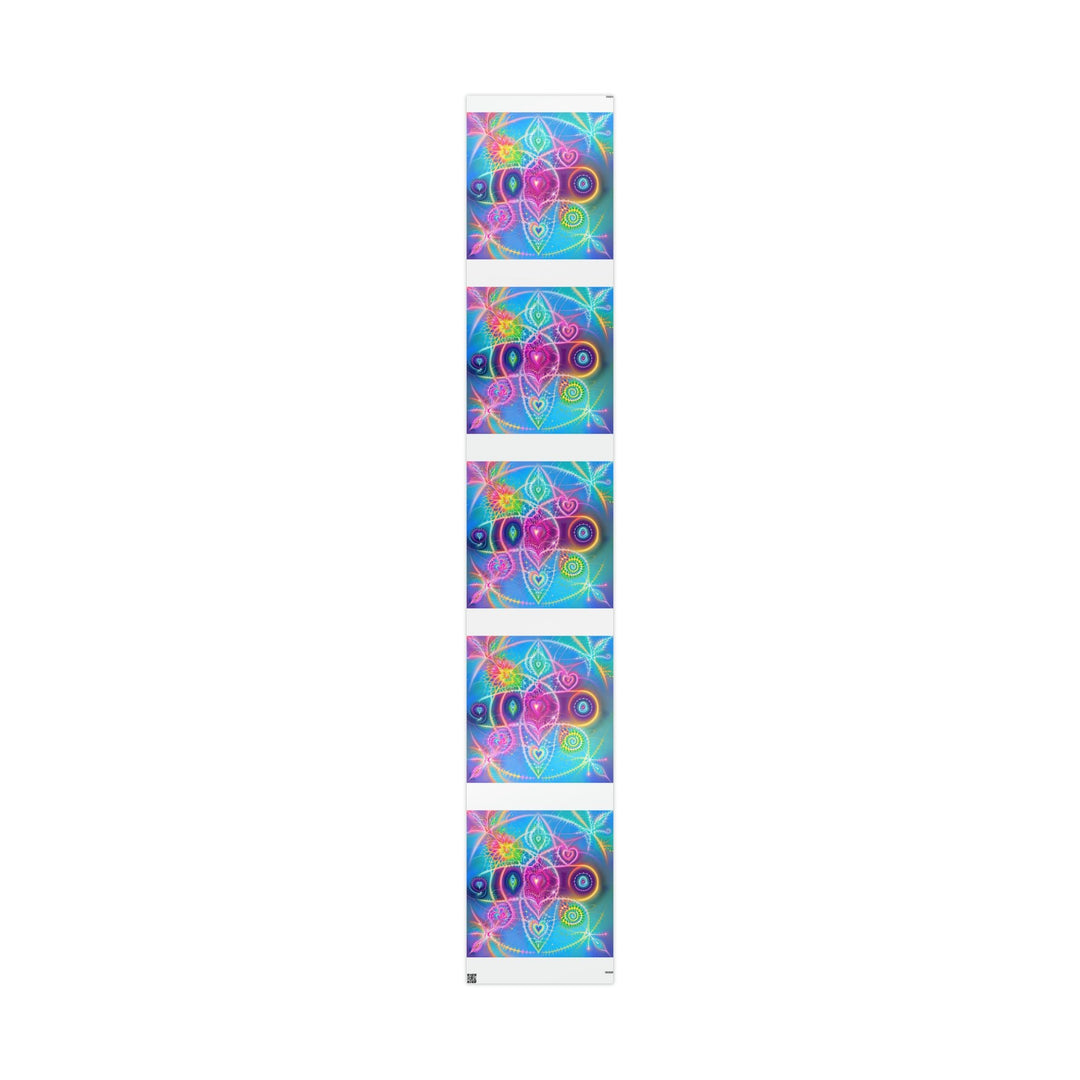 Vibrant Ethereal Symmetry - Wrapping Paper - Home Decor - g(0D·IO) - 30" x 180" - Glossy -