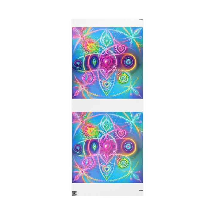 Vibrant Ethereal Symmetry - Wrapping Paper - Home Decor - g(0D·IO) - 30'' x 72'' - Glossy -
