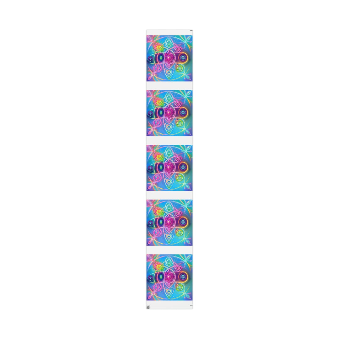 Vibrant Ethereal Symmetry - Wrapping Paper - Home Decor - g(0D·IO) - 30" x 180" - Matte -