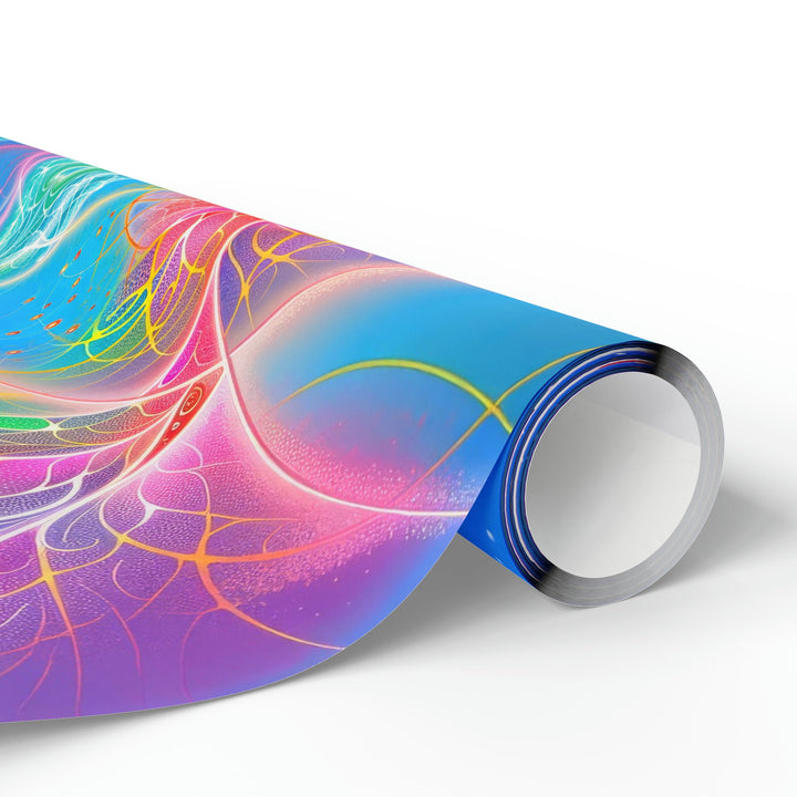 Vibrant Ethereal Symmetry - Wrapping Paper - Home Decor - g(0D·IO) - 30" x 180" - Matte -