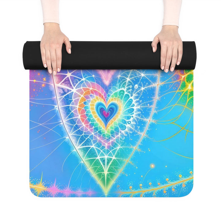 Vibrant Ethereal Symmetry - Yoga Mat - Home Decor - g(0D·IO) - 24” x 68” - -