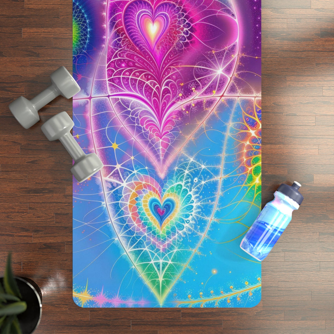 Vibrant Ethereal Symmetry - Yoga Mat - Home Decor - g(0D·IO) - 24” x 68” - -