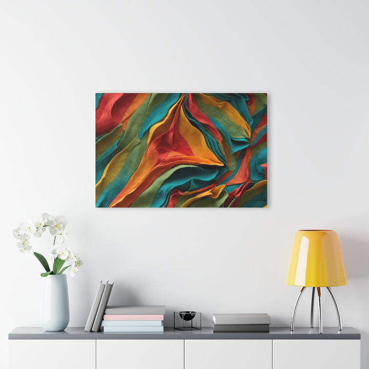 Vibrant Fabric Waves - Acrylic Prints (French Cleat Hanging) - Home Decor - g(0D·IO) - 24" x 36" (Vertical) - 0.25'' -