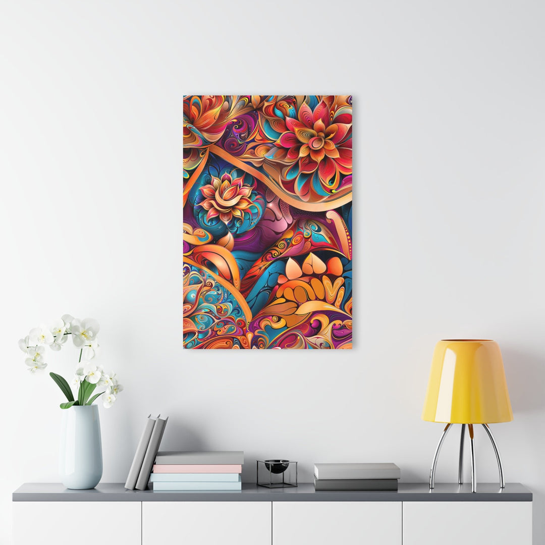 Vibrant Floral Essence - Acrylic Prints (French Cleat Hanging) - Home Decor - g(0D·IO) - 24" x 36" (Vertical) - 0.25'' -