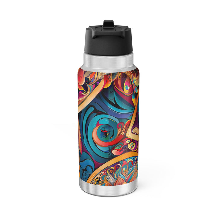 Vibrant Floral Essence - Gator Tumbler 32oz - Mug - g(0D·IO) - Silver - 32oz -