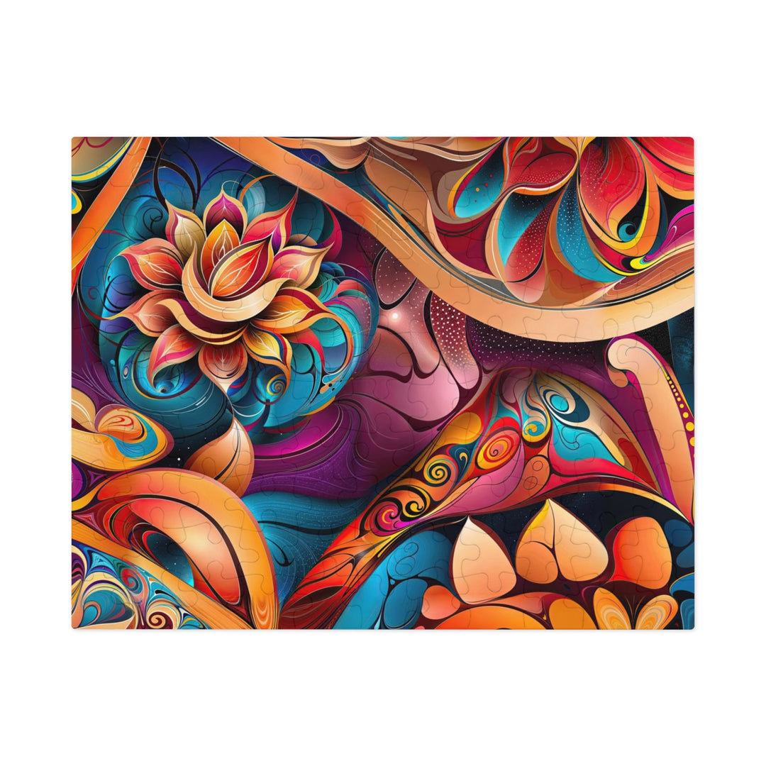 Vibrant Floral Essence - Jigsaw Puzzle (100, 252, 500, 1000 pieces) - Puzzle - g(0D·IO) - 9.6" × 8" (110 pcs) - -