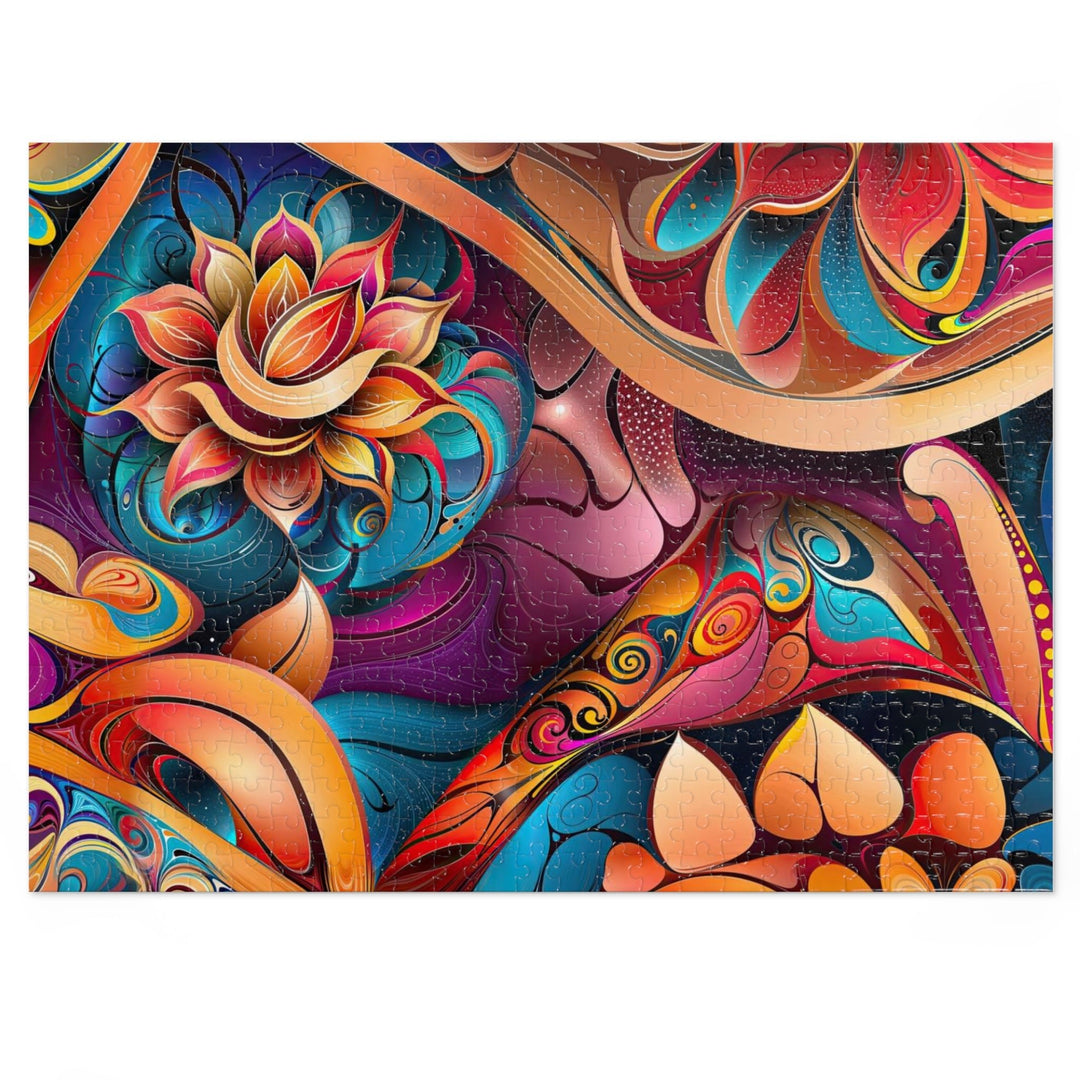 Vibrant Floral Essence - Jigsaw Puzzle (100, 252, 500, 1000 pieces) - Puzzle - g(0D·IO) - 20.5" × 15" (500 pcs) - -