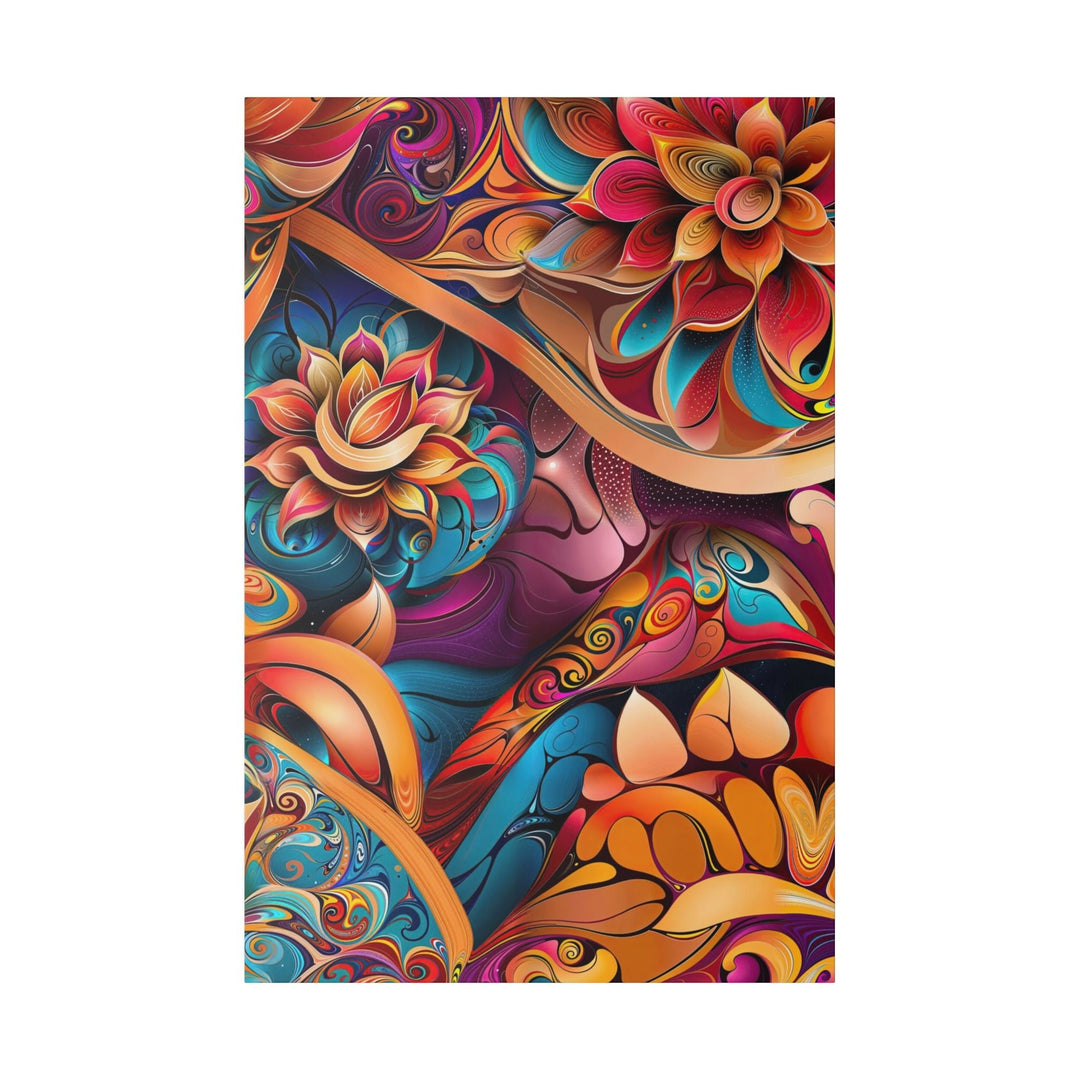 Vibrant Floral Essence - Matte Canvas - Canvas - g(0D·IO) - 32″ x 48″ (Vertical) - 0.75'' -