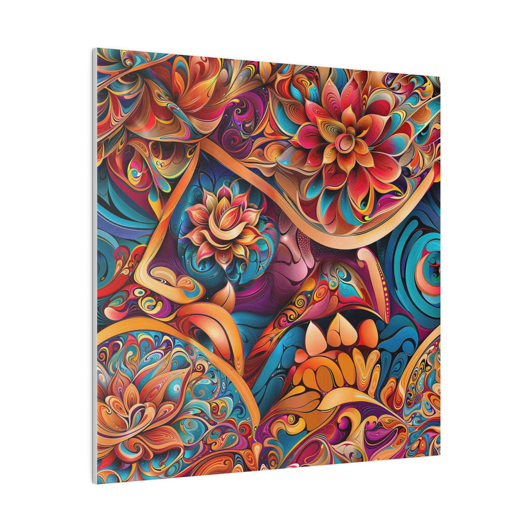 Vibrant Floral Essence - Matte Canvas - Canvas - g(0D·IO) - 32" x 32" (Square) - 0.75'' -