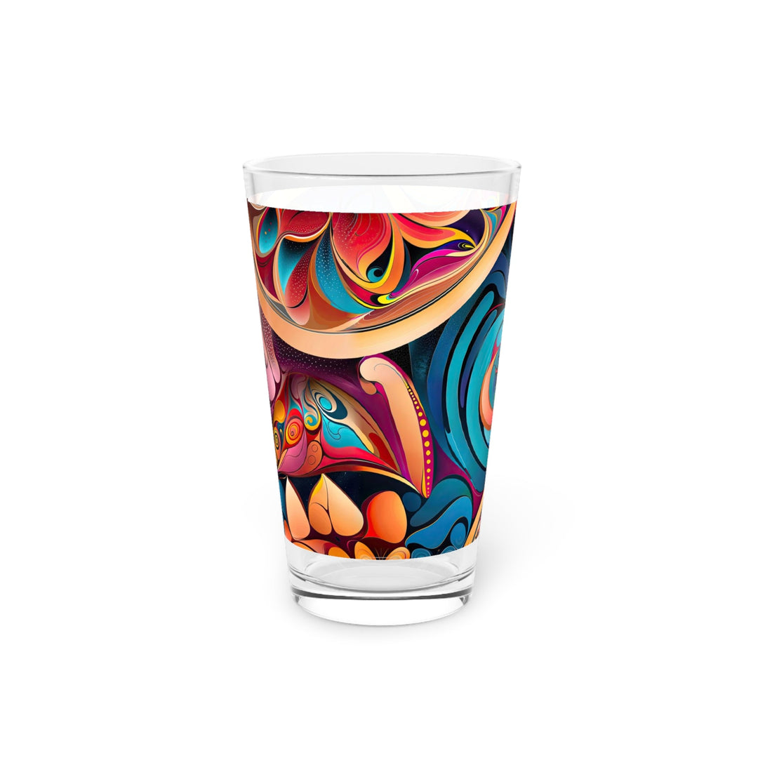 Vibrant Floral Essence - Pint Glass - Mug - g(0D·IO) - 16oz - -