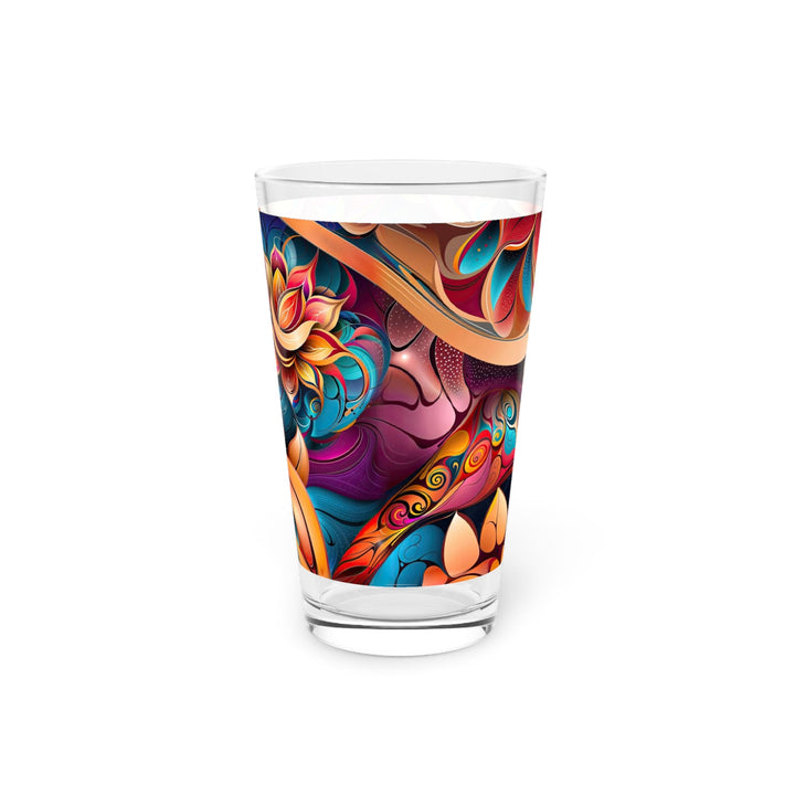 Vibrant Floral Essence - Pint Glass - Mug - g(0D·IO) - 16oz - -