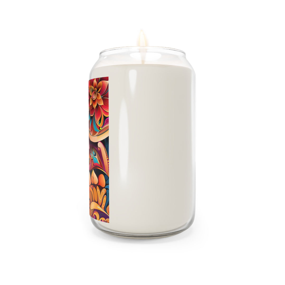 Vibrant Floral Essence - Scented Candle - Home Decor - g(0D·IO) - Vanilla Bean - 13.75oz -