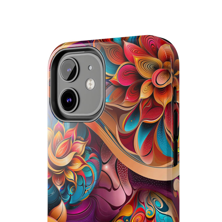 Vibrant Floral Essence - Tough Phone Case - Phone Case - g(0D·IO) - iPhone 13 Mini - -