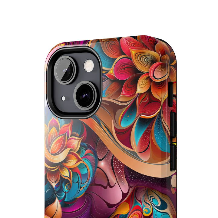 Vibrant Floral Essence - Tough Phone Case - Phone Case - g(0D·IO) - iPhone 13 Mini - -