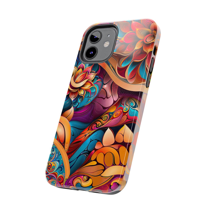 Vibrant Floral Essence - Tough Phone Case - Phone Case - g(0D·IO) - iPhone 13 Mini - -